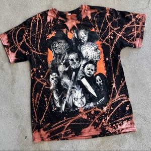 Vintage Scary movie legends acid wash t shirt tee