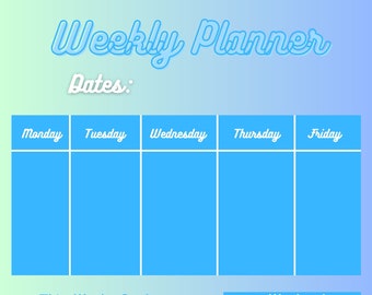 Weekly Planner