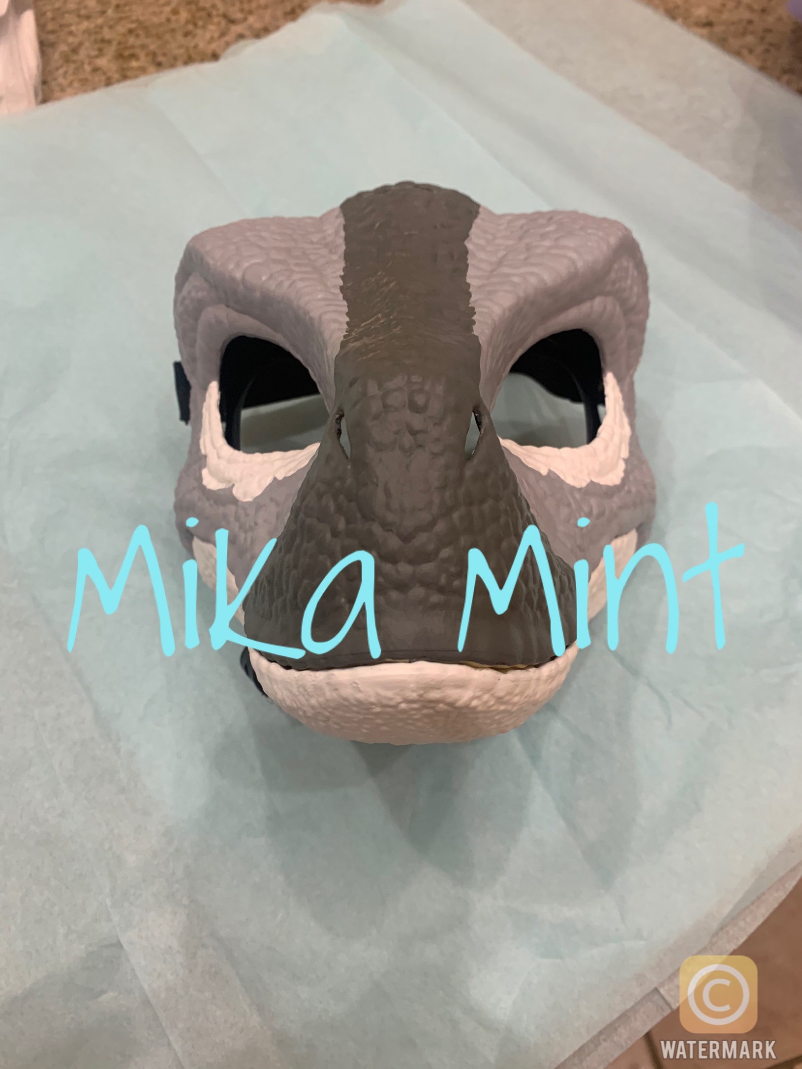 CUSTOM RAPTOR MASK Etsy