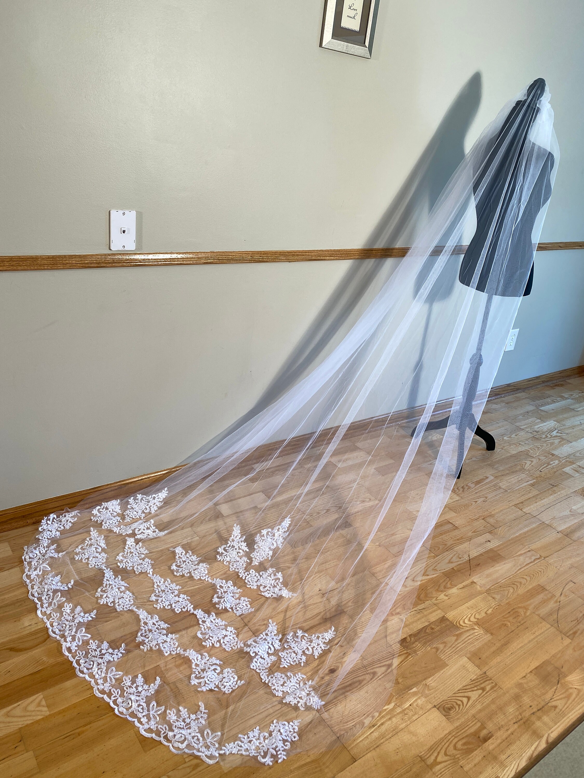 Bridal Cathedral veil 109” Fernbank Veil main image 4