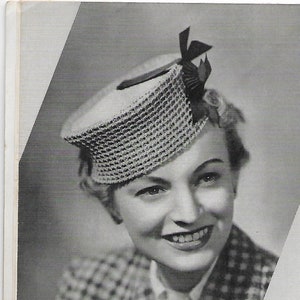 Vintage Pill Box Hat and Bag Pattern - PDF
