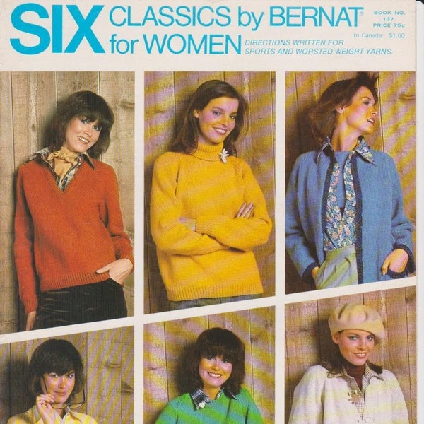 Six Classic Sweater Knitting Patterns