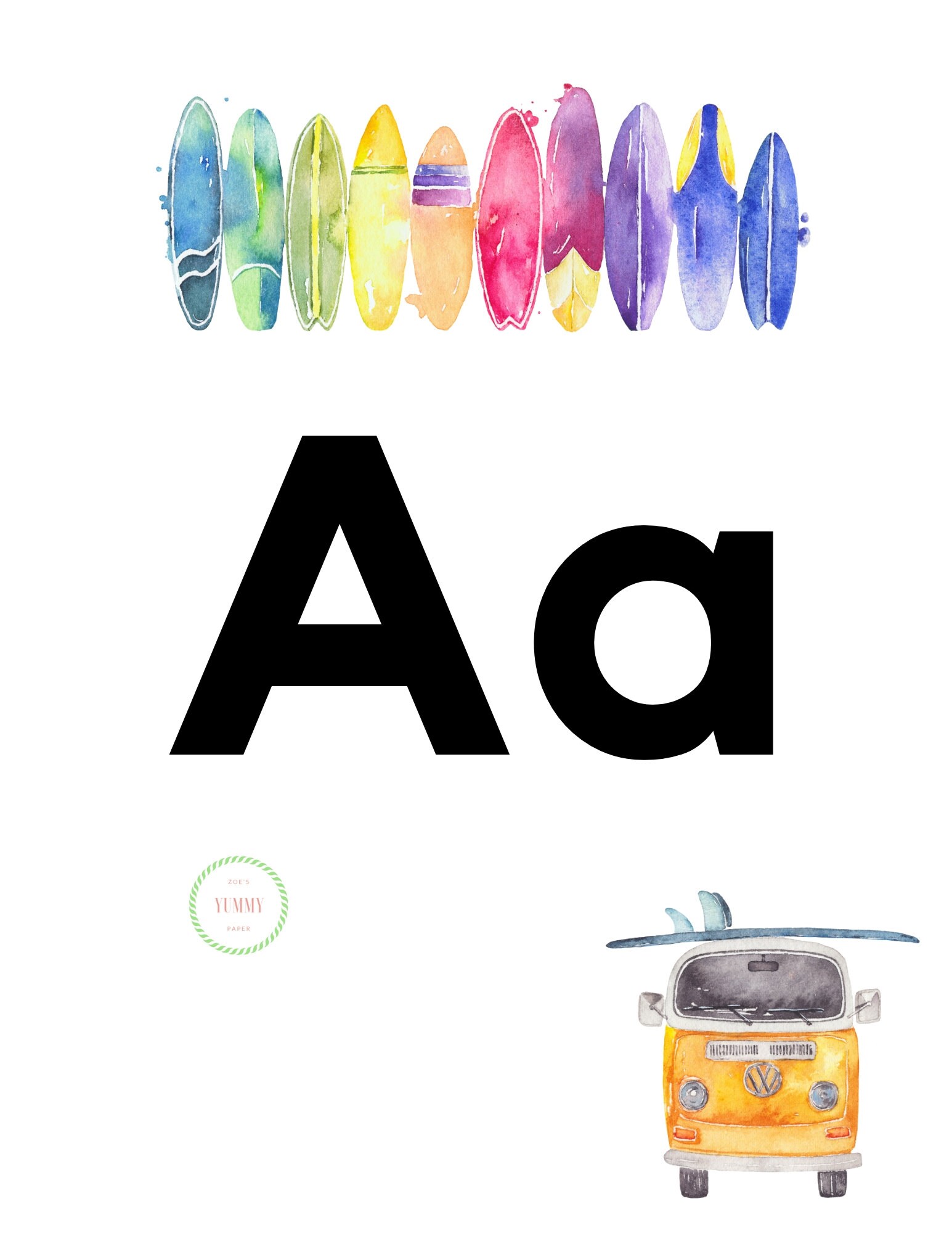 Alphabet Wall / Classroom Decor / ABC cards / beach classroom Etsy