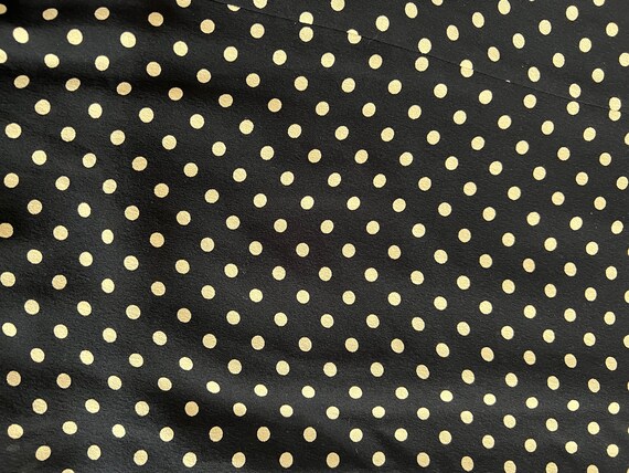 Vintage GEORGIOU STUDIO beige and black polka dot… - image 7