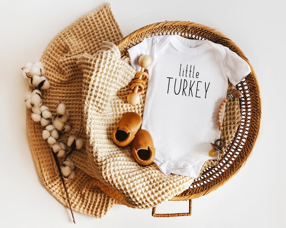 Little Turkey Baby Onesie® or Toddler T-Shirt  Thanksgiving