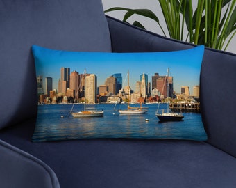 City of Boston Pillow (2 Images, Front & Back)