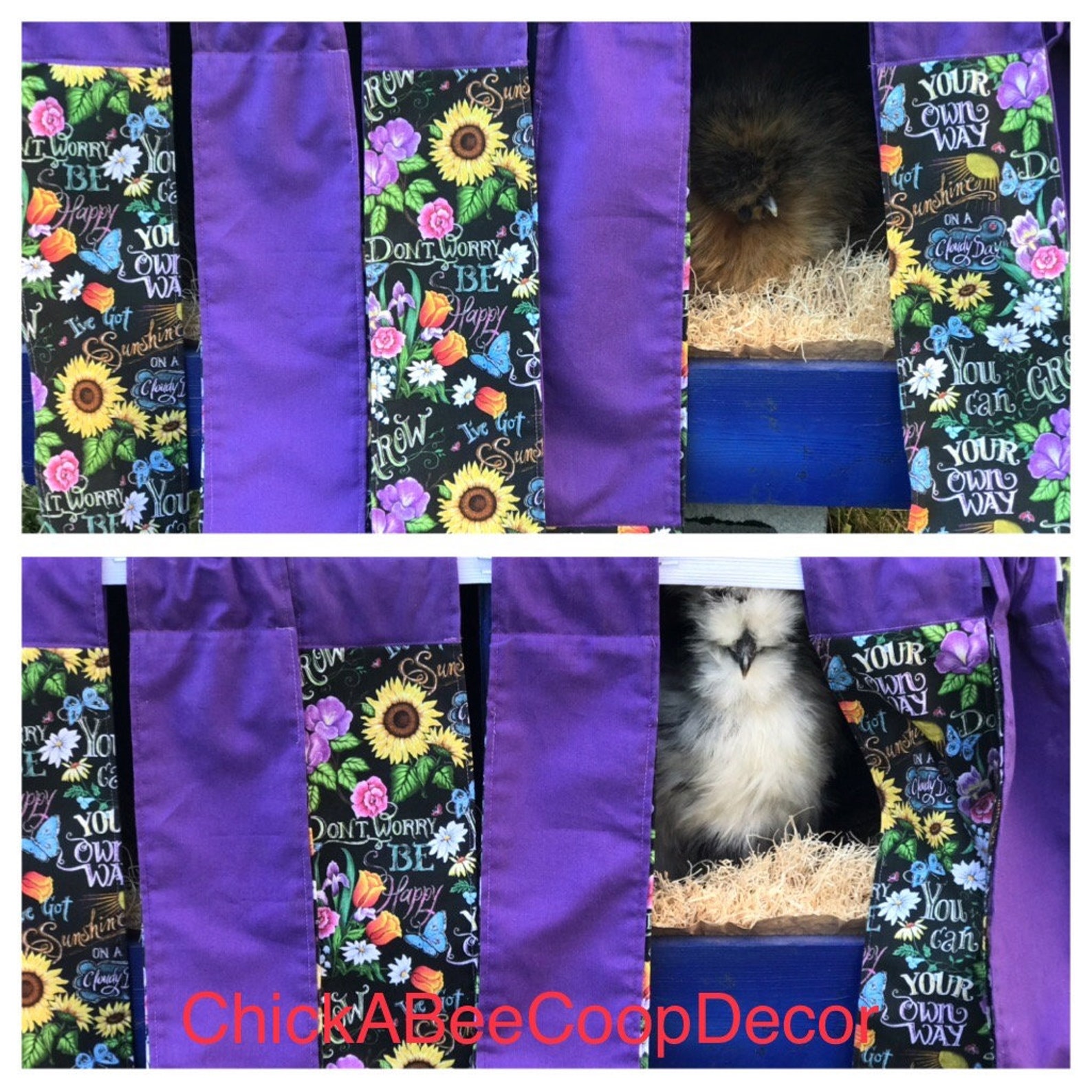 Chicken Nest Box Curtains Etsy
