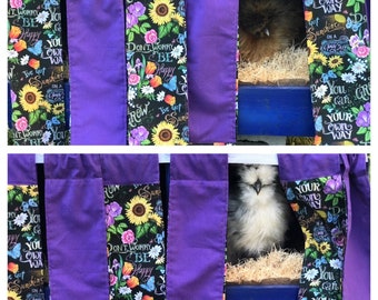 Chicken Nest Box Curtains