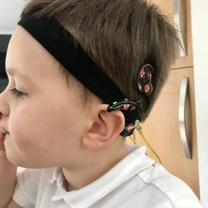 Cochlear Implant/hearing aid headband for children and adults