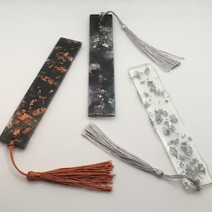 Handgemachtes Epoxidharz Lesezeichen, Geschenkideen für Sie, personalisiertes Lesezeichen für Buchliebhaber Lehrer Geschenkideen, ästhetisches Lesezeichen mit Quaste