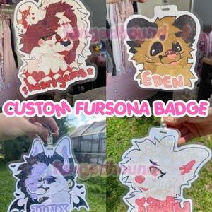 Custom Furry Badge | Fursona Badge | READ DESC