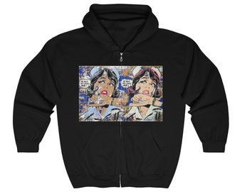 Comic Book Hoodie - Etsy