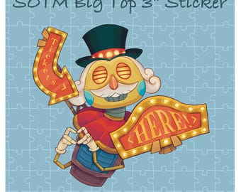 SOTM - Big Top Vinyl Stickers: The Mimic, Waterproof, Clear, Matte