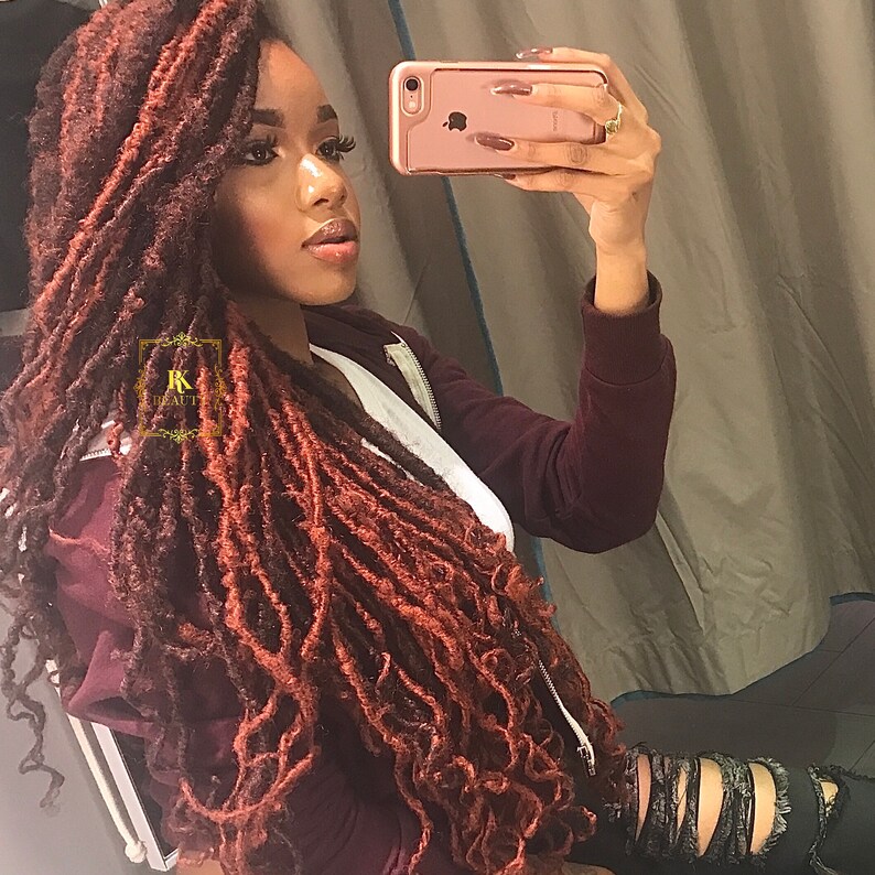 24 Inch Premade Faux Locs Full Head Etsy