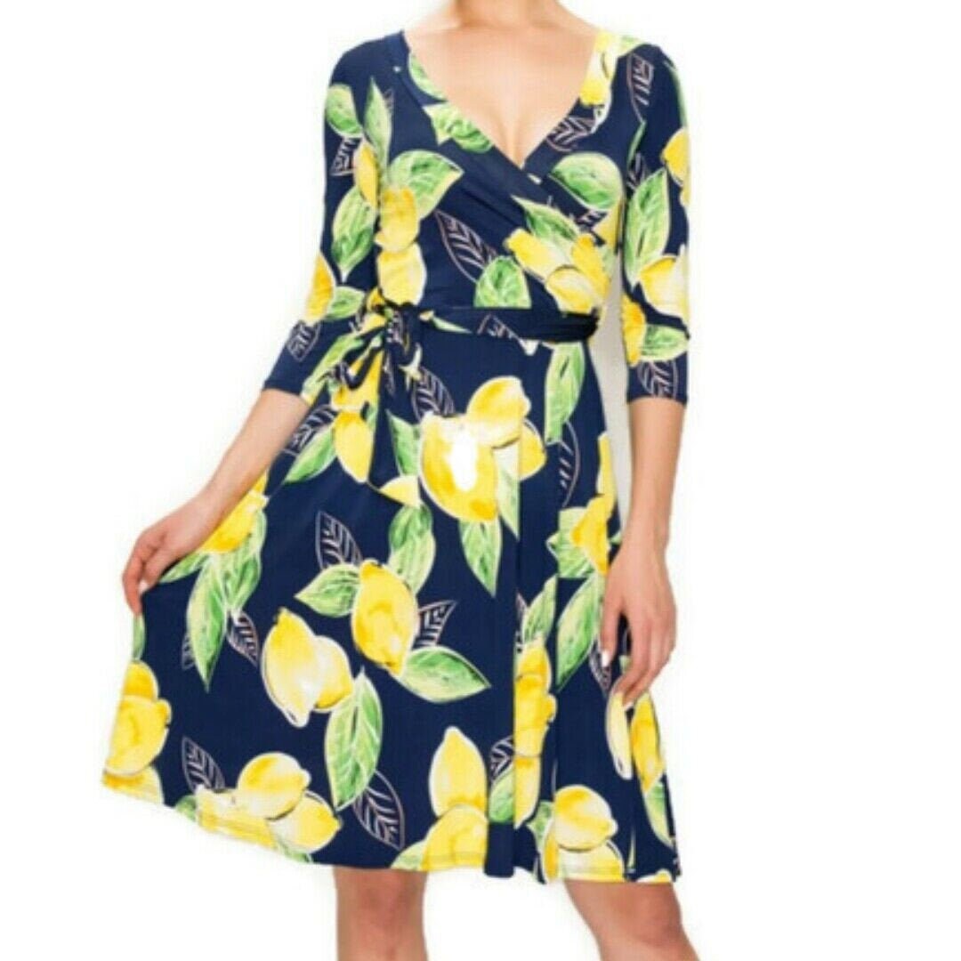 Lemon Print Dress » Wolf & Stag