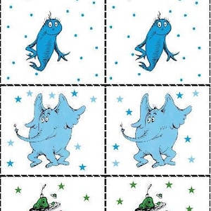 Dr. Seuss Memory - Digitales Spiel zum Ausdrucken