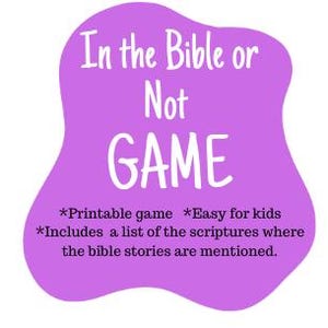 Printable Bible Game for Kids