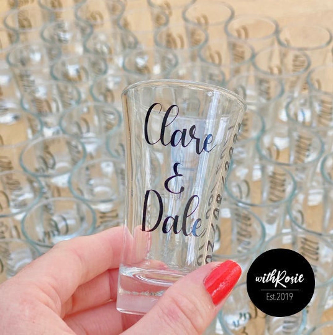 Personalised Shot Glass Bespoke Shot Glass Name Tall Glass Etsy UK