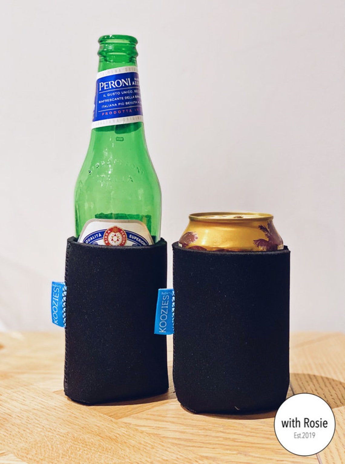 Personalised Genuine Koozie Case with Tag Beer Bottle & Can Etsy
