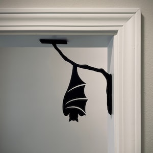 Halloween Spooky Hanging Bat Door Corner Decor | It's Frickin' Bats | Home Decor | Halloween Gift | Gothic Decor