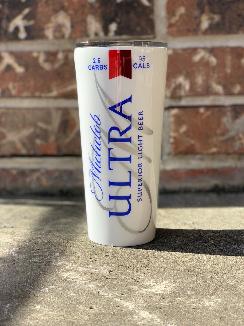 Michelob Ultra Inspired Tumbler, Beer Can Cup, Yeti, Gift for Him
