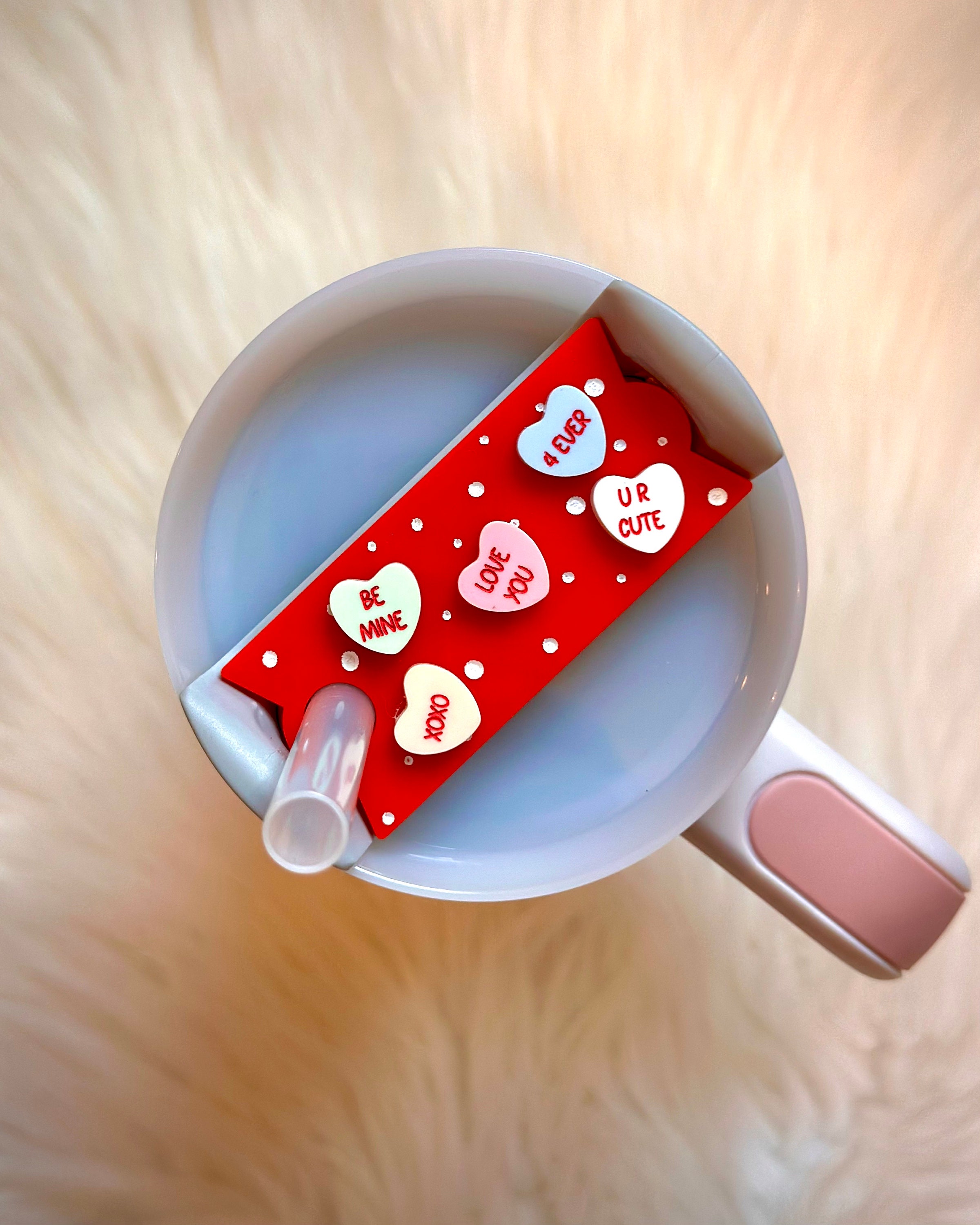 Valentines Day Stanley Topper Custom Sweetheart Candy Name Plate valentines-day-stanley-topper-custom-sweetheart-candy-name-plate