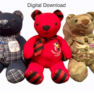 Patron de couture souvenir souvenir ours en peluche PDF