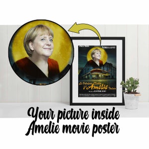 Póster de la película Amelie personalizado - Retrato personalizado - Disponible como archivo digital