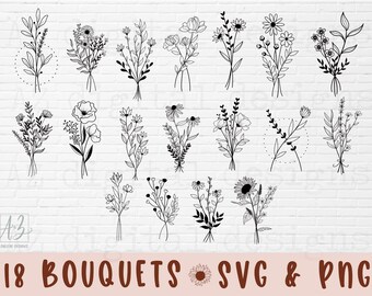 Free Free 62 Simple Flower Bouquet Svg SVG PNG EPS DXF File