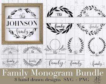 Free Free 126 Family Monogram Svg SVG PNG EPS DXF File