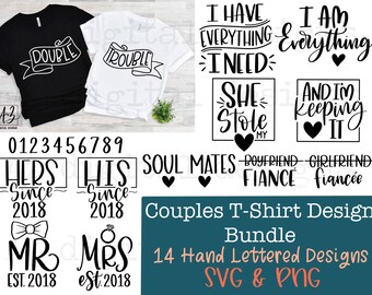 Download Couple Shirts Svg Etsy
