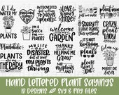 Plant svg bundle plant mom svg funny plant quote svg garden quote svg crazy plant lady svg houseplant svg
