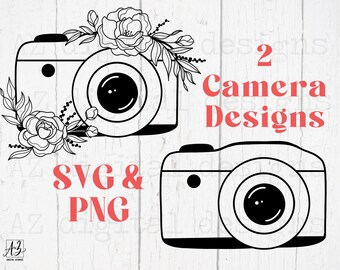 Download Camera Floral Svg Etsy