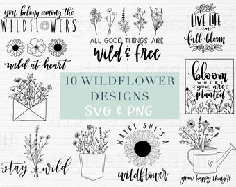 Download Wildflower Svg Etsy