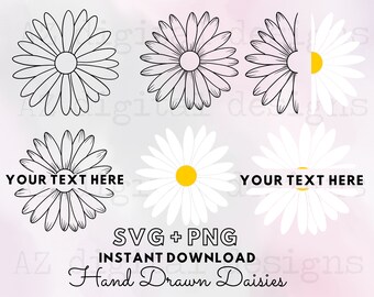Download Daisy Monogram Svg Etsy