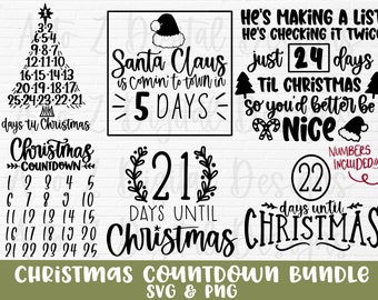 Christmas countdown svg | christmas svg | countdown to christmas svg | christmas calendar svg | days until christmas svg christmas sign svg