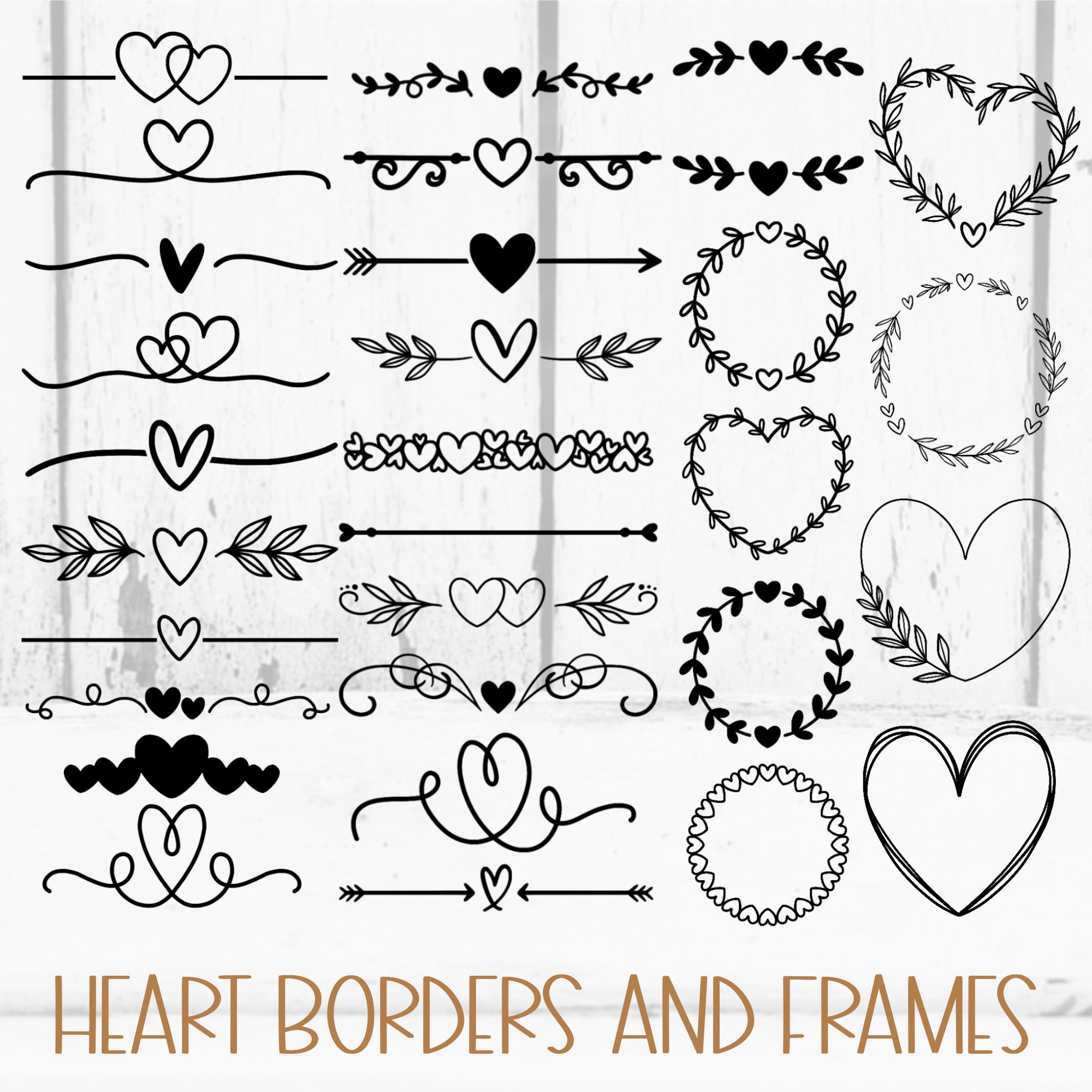 Heart Monogram Stickers Graphic by stacysdigitaldesigns · Creative Fabrica
