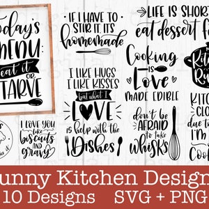 Pacote svg de cozinha engraçado | svg com letras à mão | svg de culinária | svg de panificação | svg de toalha de cozinha | svg de pegador de panela | svg de tábua de corte | svg de cozinha