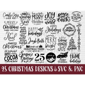 Christmas svg bundle | christmas sign svg bundle | farmhouse christmas svg | merry christmas svg | christmas shirt svg | svg for cricut png