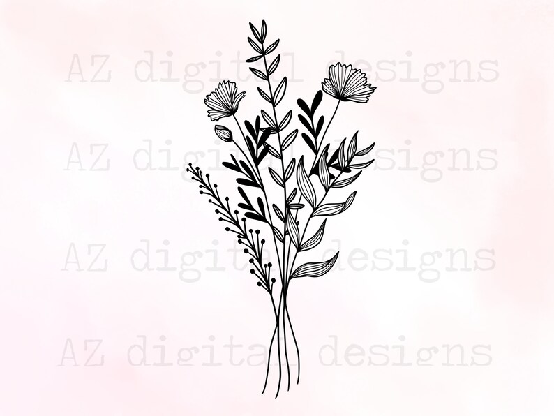 Free Free 61 Wildflower Bouquet Svg Free SVG PNG EPS DXF File