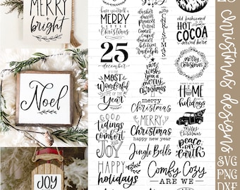 Christmas svg bundle, christmas sign svg bundle, farmhouse christmas svg, merry christmas svg, christmas shirt svg, svg for cricut, xmas svg