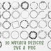 Wreath svg bundle | circle svg bundle | floral wreath svg | heart laurel wreath svg | wedding wreath svg | wreath monogram svg circle frame