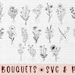 Bouquet svg bundle | flowers svg png hand drawn | floral svg | wildflowers svg | minimalist bouquet svg | botanical svg | field plants svg