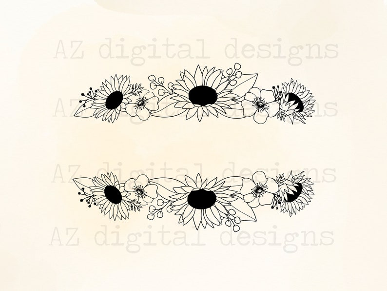 Free Free Sunflower Border Svg 228 SVG PNG EPS DXF File