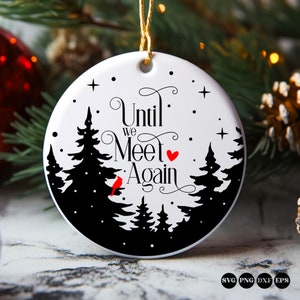 Adorno navideño conmemorativo svg, en memoria adorno svg, cardenal svg, hasta que nos volvamos a encontrar svg, navidad en el cielo svg, alas de ángel svg png