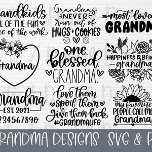 Oma svg Bündel | Oma Shirt svg | gesegnete Oma svg | Großeltern svg | Mama svg | Oma Herz svg | Muttertag svg | Nana svg