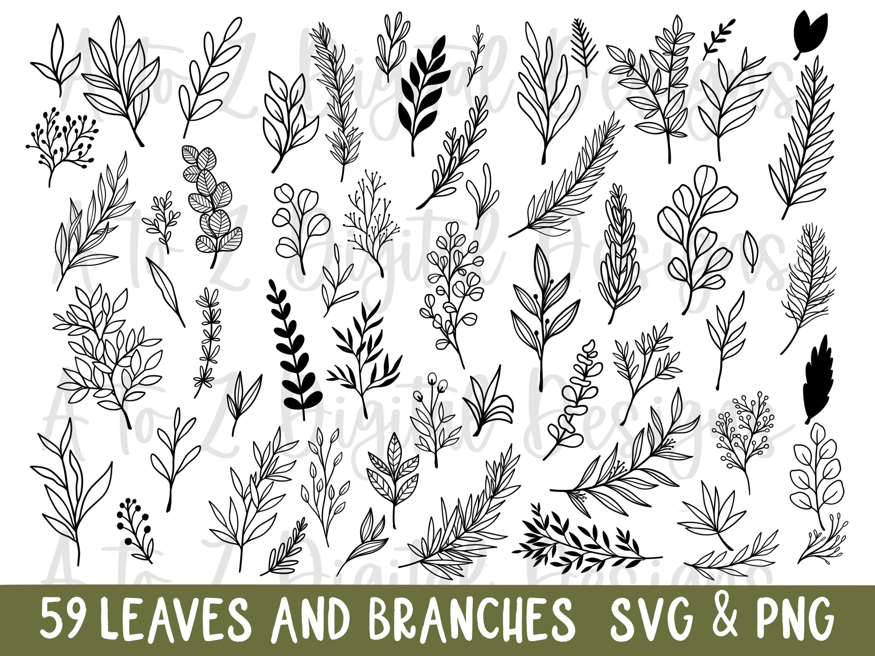 Paper, Party & Kids Craft Supplies & Tools leaf svg Greenery svg Leaves