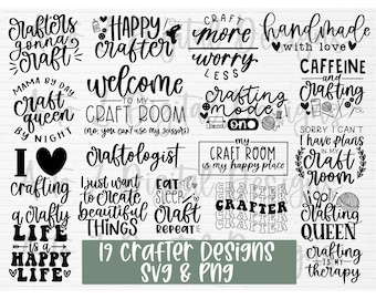 Crafting svg bundle | crafter svg | crafty svg | craft svg | crafter quotes svg | craft room svg | crafter t shirt svg | funny craft quote