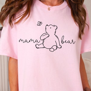 Mama Bear svg en png, winnie de pooh svg, trendy mamam svg, Moederdag svg, mama beer png, mama svg, moeder svg, boho mama svg, sublimatie
