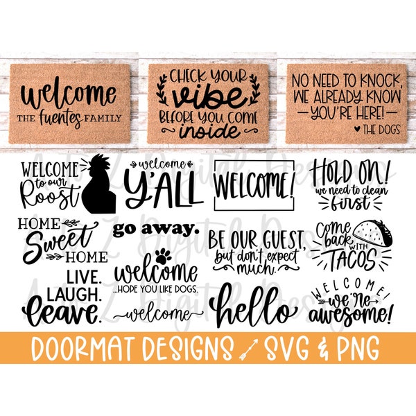 Doormat svg, welcome svg, funny doormat svg, welcome doormat svg, door sign svg, home svg, doormat stencil svg, monogram svg, doormat png